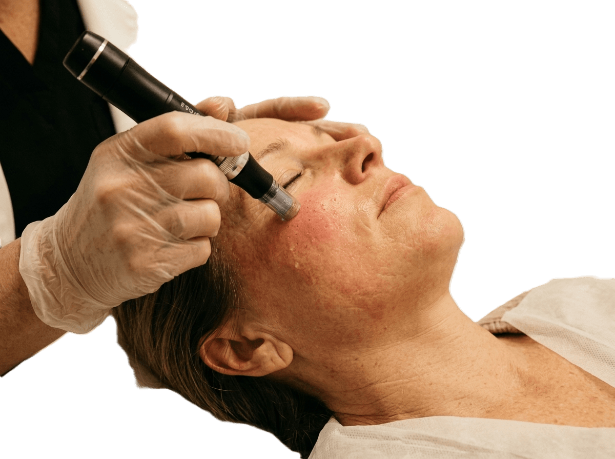 Traitement PRP visage et microneedling