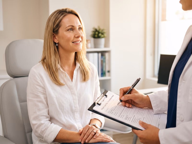 Première consultation médicale en clinique ANAGEN